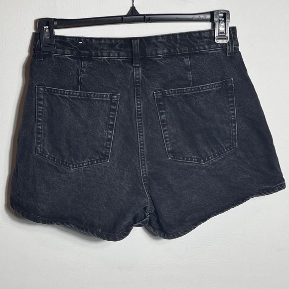 Zara Black Button Front Women's Jean Skort Small - Picture 2 of 8